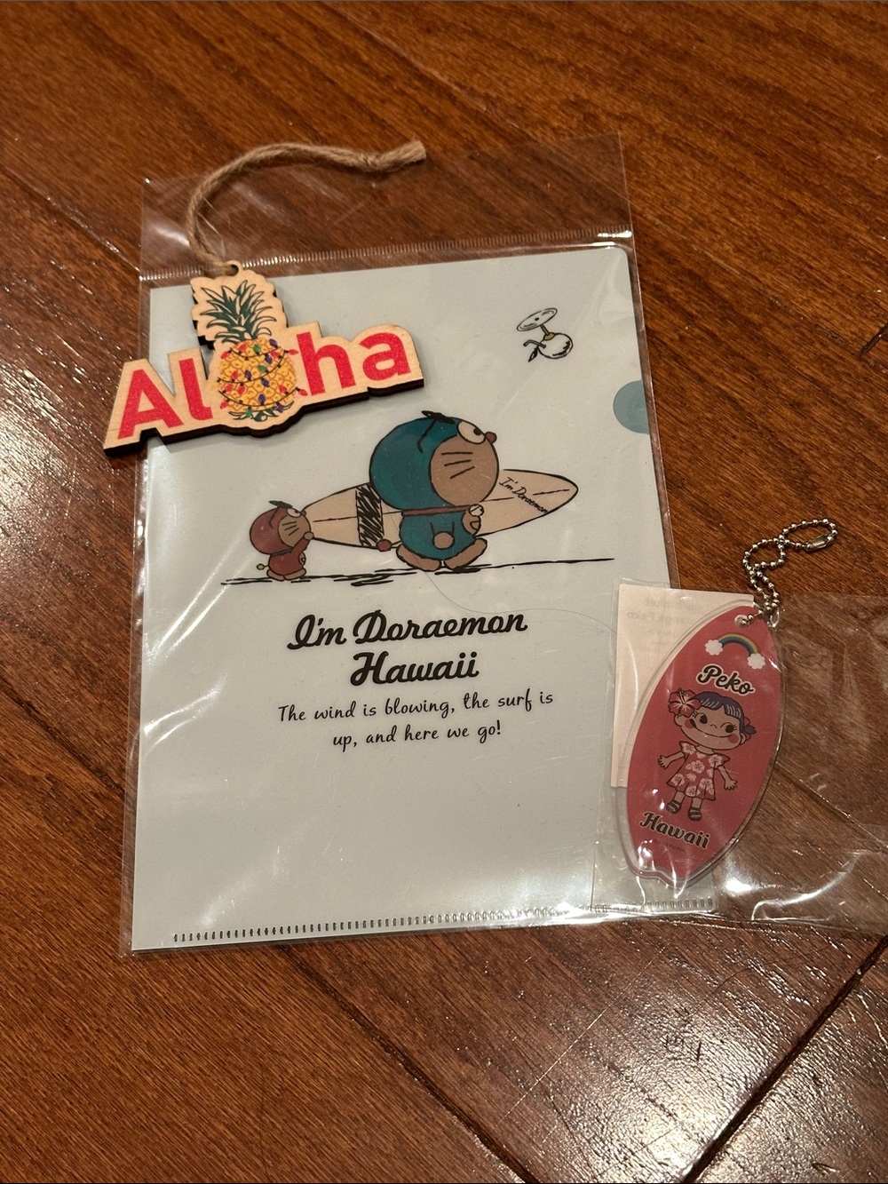 Sanrio Doraemon and Peko Hawaii souvenir bundle